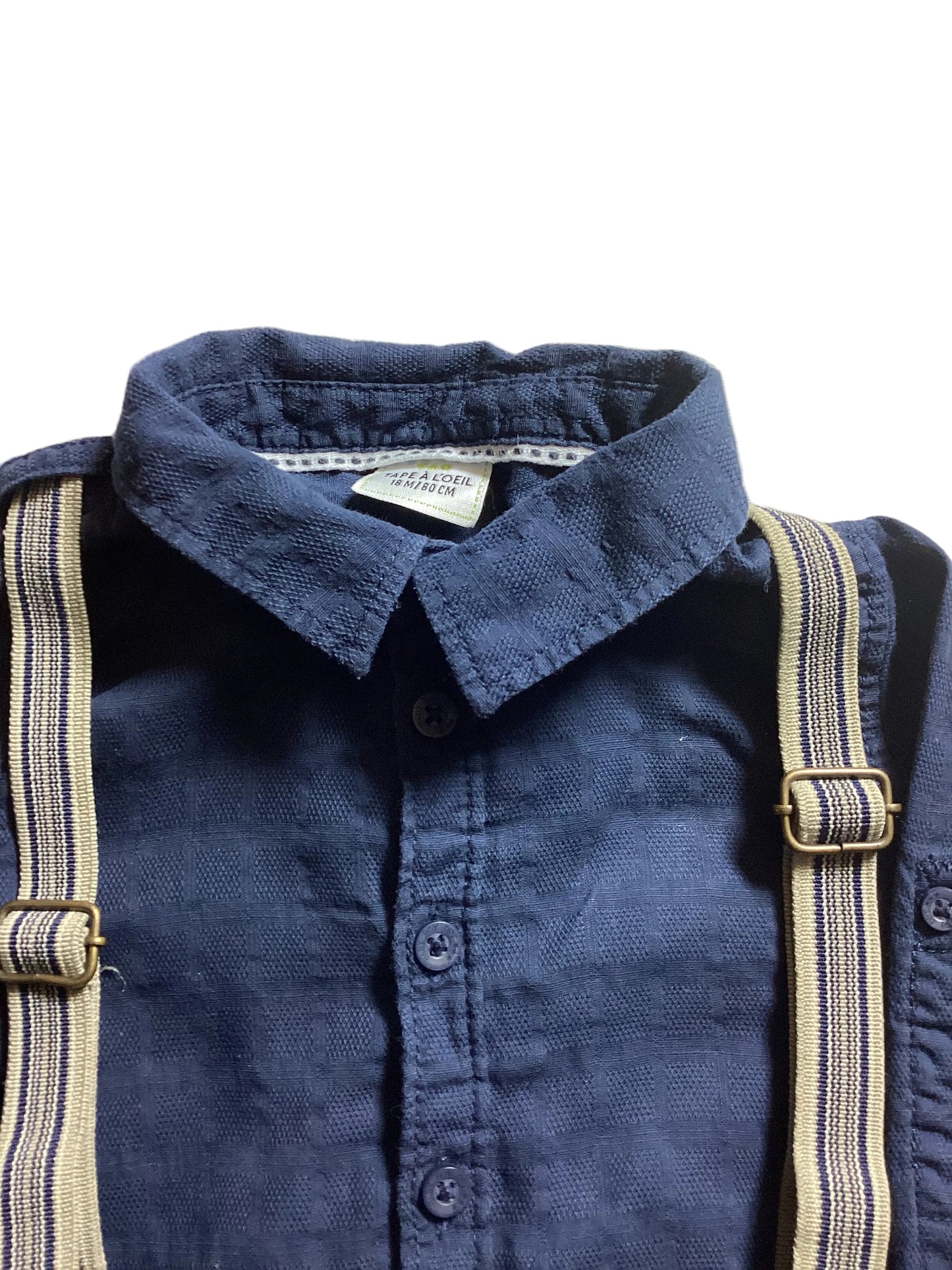 Chemise avec bretelles 18mois