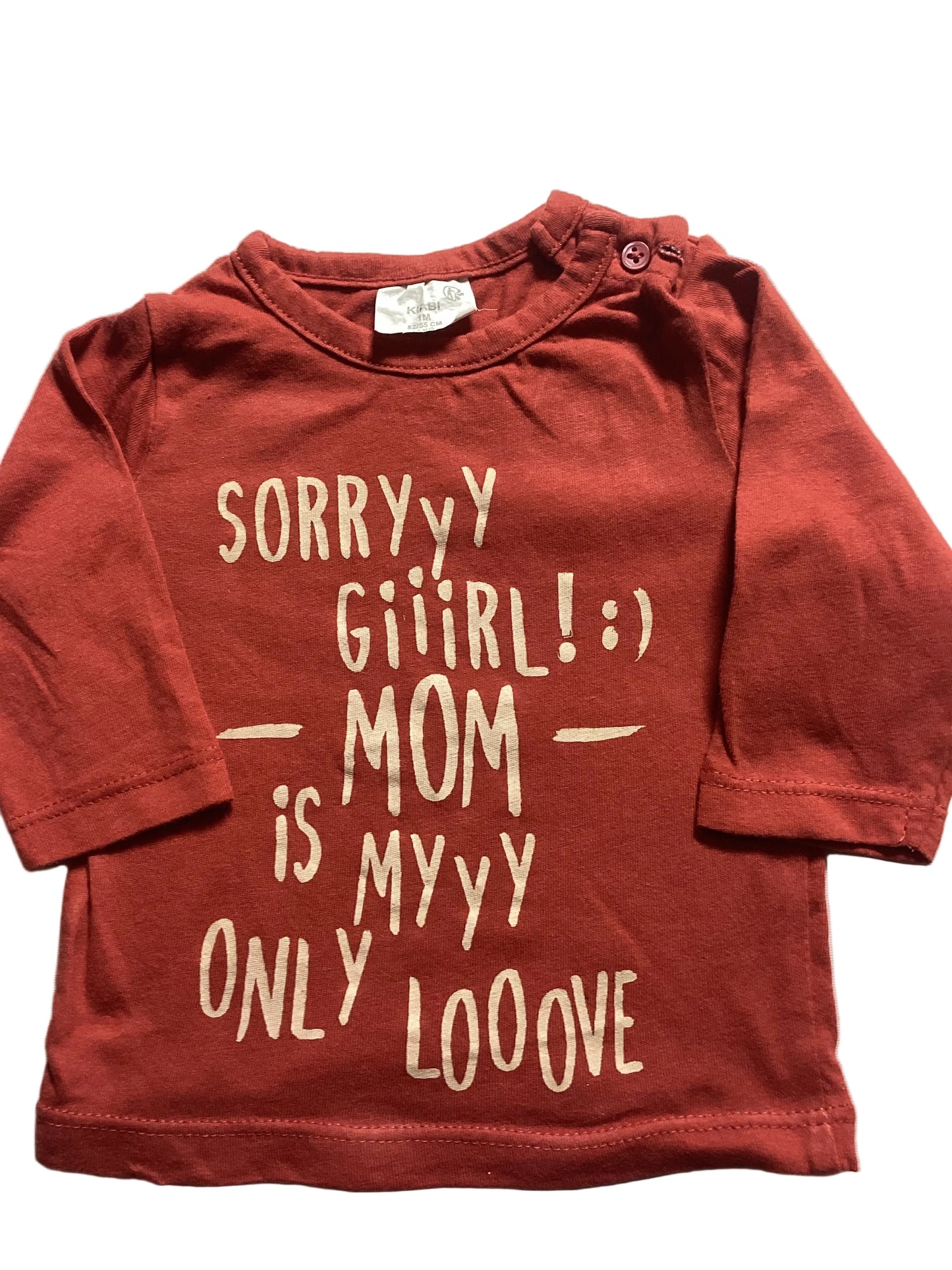T-shirt 1 mois