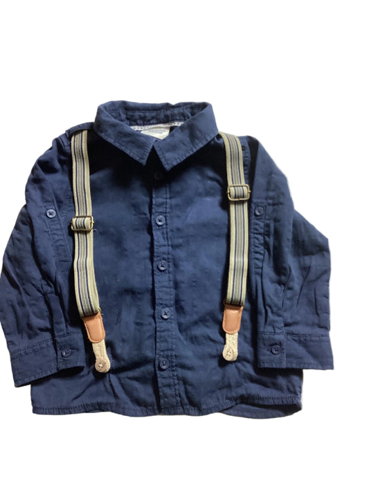 Chemise avec bretelles 18mois
